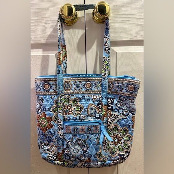 Vera Bradley Handbags - Vera Bradley Bali Blue Betsy purse/bag Retired Vintage